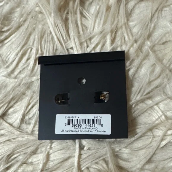 Coach Gold and Rhinestone Bow Earrings - Picture 2 of 3